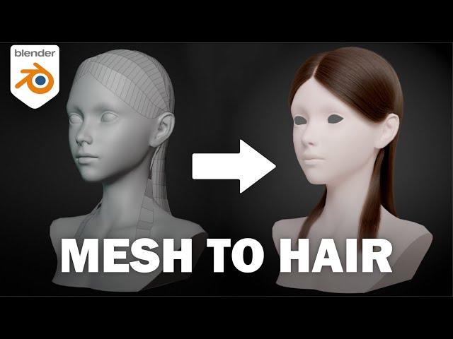 Convert Mesh to Hair in Blender (Geometry Nodes)