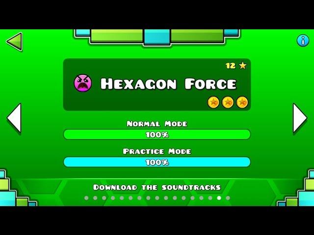 Geometry Dash - Level 16: Hexagon Force (All Coins)