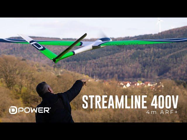 Streamline 400V RC Elektrosegler von D-Power | 4m Spannweite