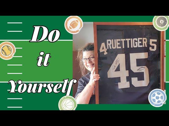 How to Frame a Football Jersey | Step by Step | Shadow Box #tutorial #howto #sports