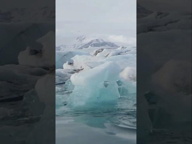 Melting iceberg as it happened - melting glaciers #Iceland