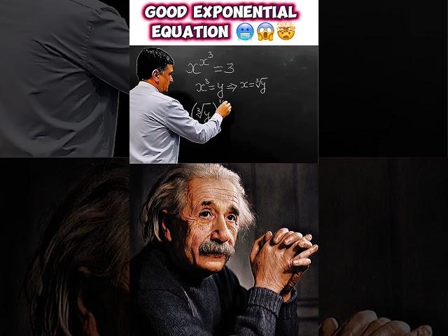 Good exponential equation #maths #mathematics #einsteinclasses #sireinsteinacademy #einstein#physics