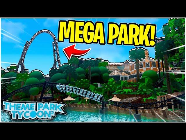 Theme Park Tycoon 2 INCREDIBLE Mega Park! (Jurassic Park!)