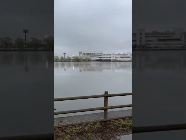 Mini Lake, overlooking Kyotei Boat Race, Midori City, Gunmaken, Japan (4pm,March 22,2022)