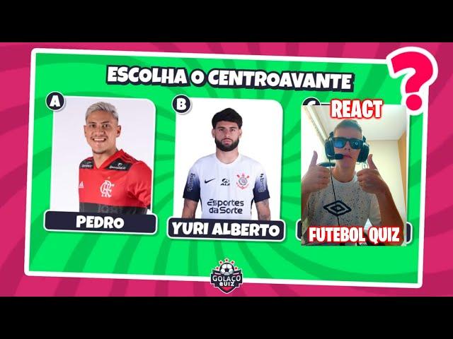 REACT: MONTE SEU TIME  | CAMPEONATO BRASILEIRO | FUTEBOL QUIZ