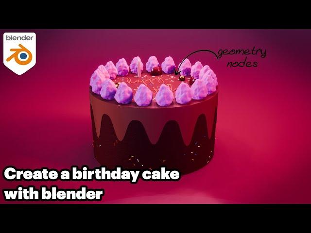 Blender 4.0 Tutorial - Make a Cake with Blender!