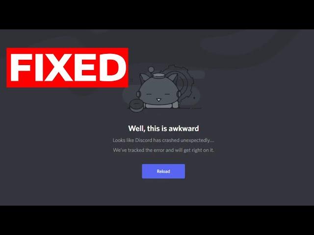 How To Fix Discord Well this is Awkward Crash Error Message