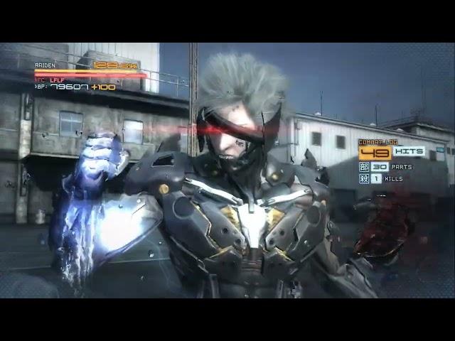 this is what 80 hours of metal gear rising looks like