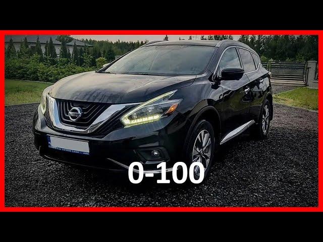 Nissan Murano Z52 2018 3.5 V6 260HP CVT acceleration 0-100 Dragy