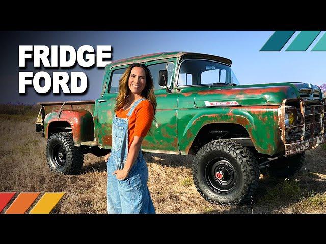 FRIDGE FORD: Coyote & Godzilla-Swapped 1960 Ford F250 Fridge Crew Cab Trucks | EP37