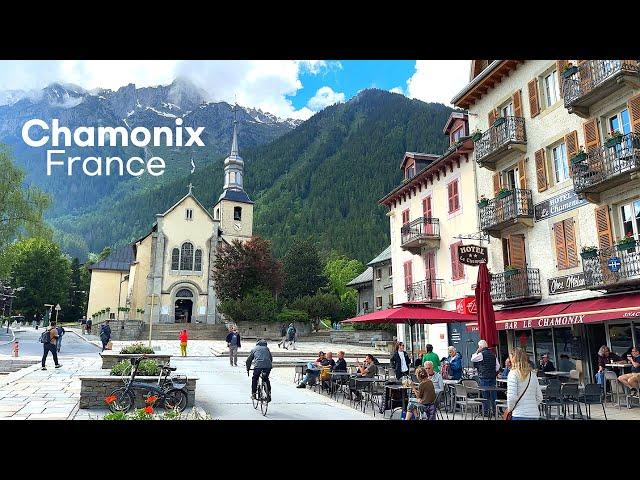 [4K] Chamonix-Mont-Blanc, France : A Charming Alpine Town in the French Alps 2024