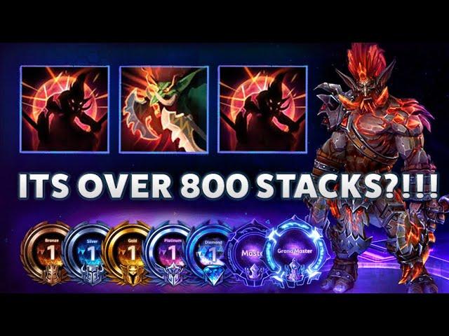 Zuljin Tazdingo - ITS OVER 800 STACKS?!!! - Bronze 2 Grandmaster S2 2022