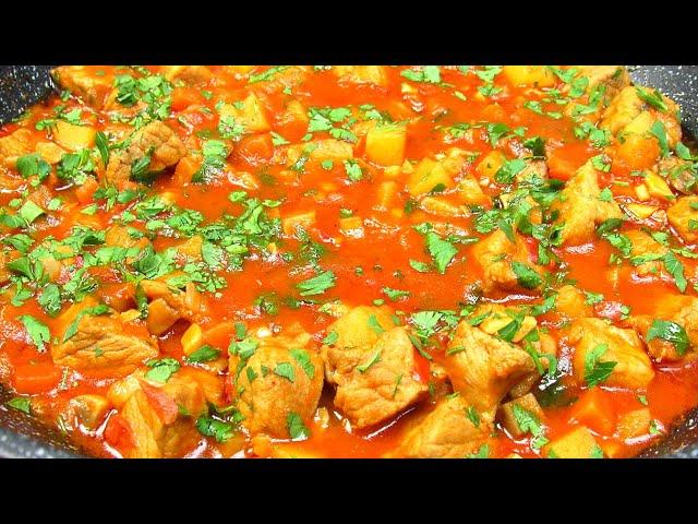 Очень вкусное и сочное Рагу с мясом и овощами  Просто и очень вкусно!