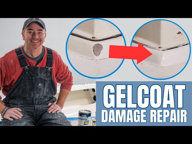 Gelcoat Damage Repairs FAST and EASY | DIY Boat Owner Basics