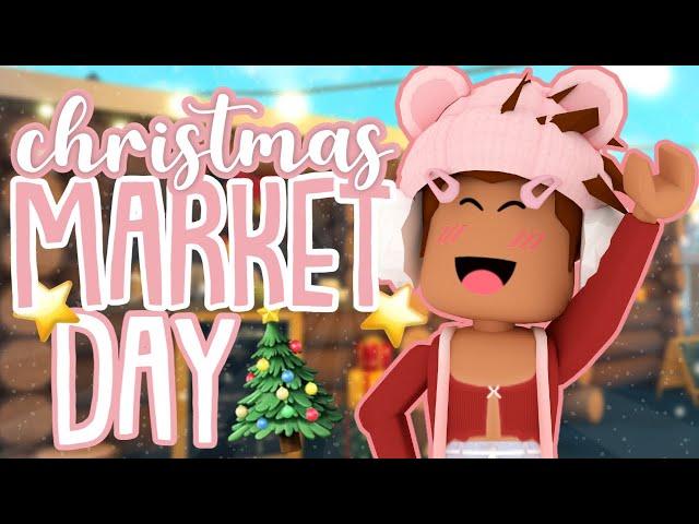 Christmas Activity Day!  *TREE LOT, MARKET* ️ | Roblox Bloxburg Roleplay with Voice