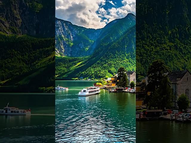 Austria | Hallstatt Lake Serenity  ️ #shorts #austriatravel