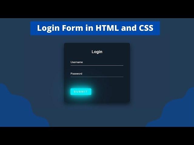 Login Form in HTML and CSS | How to Make Login Form using HTML and CSS | Source coder 2022