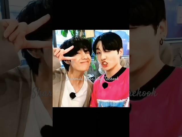 The way JK always wait for his baby V to get together #taekook #youtubeshorts #vkook #shorts