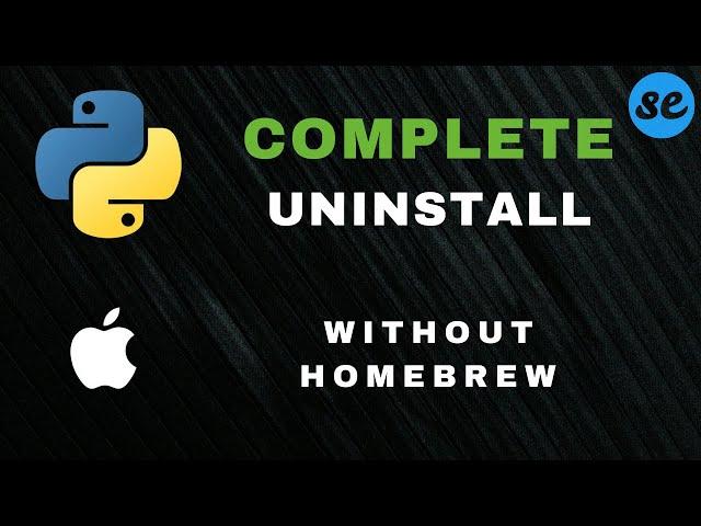 How To Uninstall Python On MacOS Without Homebrew  | Mac M1 | Mac M2 | Mac Pro