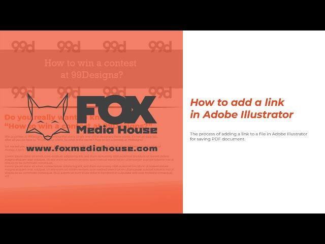 How to add a link in Adobe Illustrator - Fox Media House