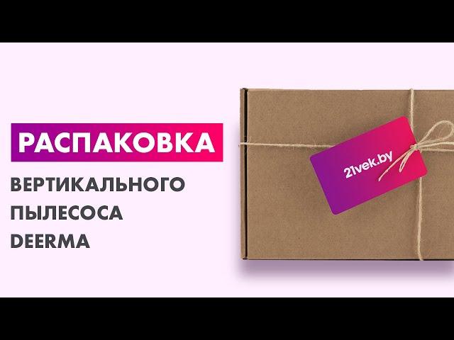 Распаковка — Вертикальный пылесос Deerma DX115C