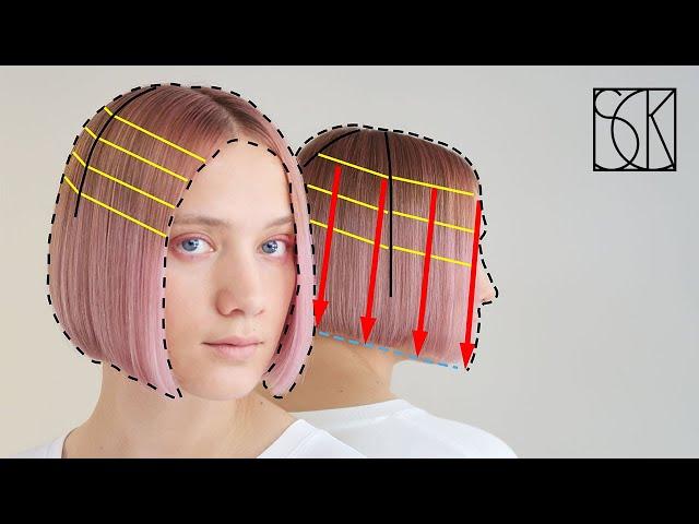 BOB HAIRCUT IN 10 MINUTES (STANDING POSITION) tutorial by SCK