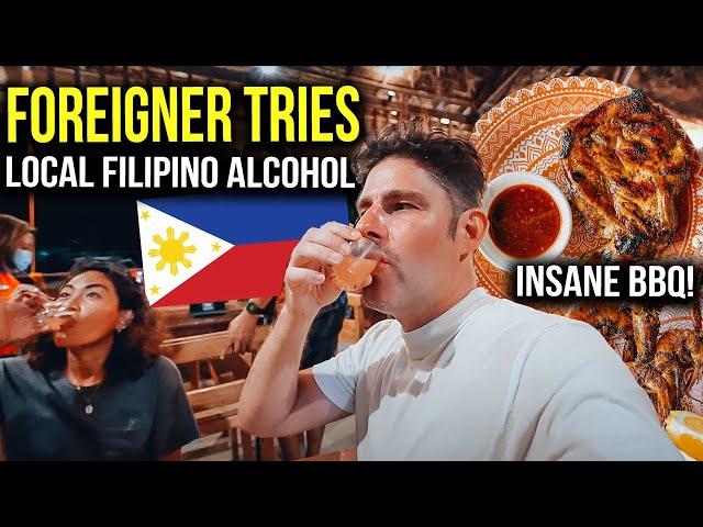 INSANELY good FILIPINO BBQ and Local FILIPINO ALCOHOL!