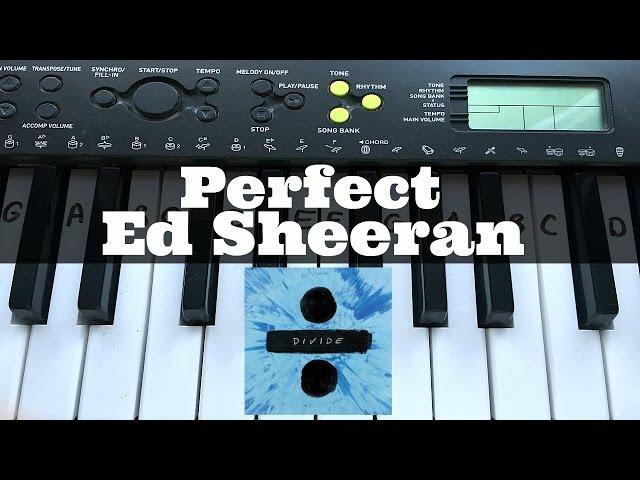 Perfect - Ed Sheeran | Easy Keyboard Tutorial With Notes (Right Hand)