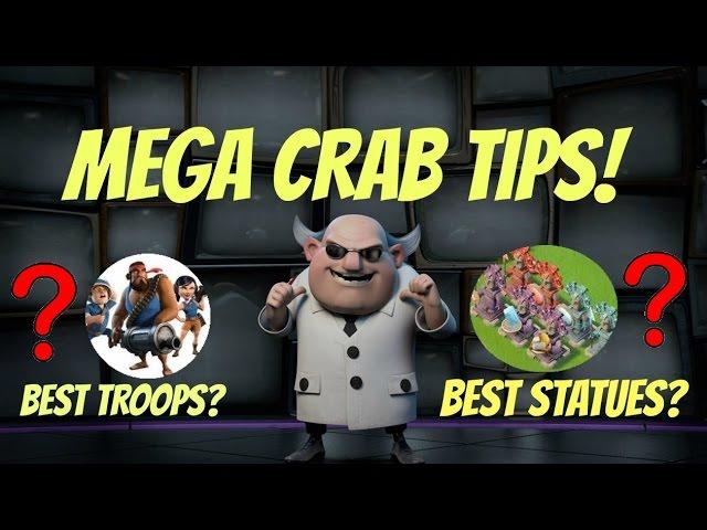 MEGA CRAB BOOM BEACH GUIDE #2: [STATUES] [TROOPS]