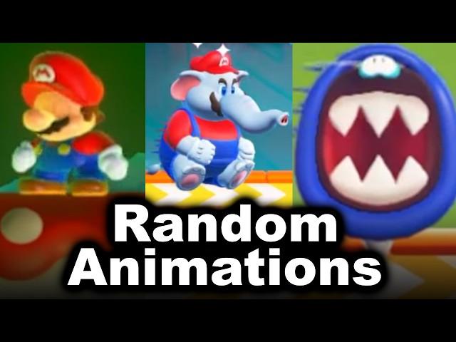 Super Mario Bros. Wonder with RANDOM ANIMATIONS!