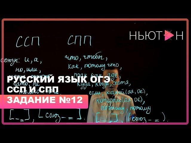 Сложносочиненные и сложноподчиненные предложения - ОГЭ Русский язык - Задание №12