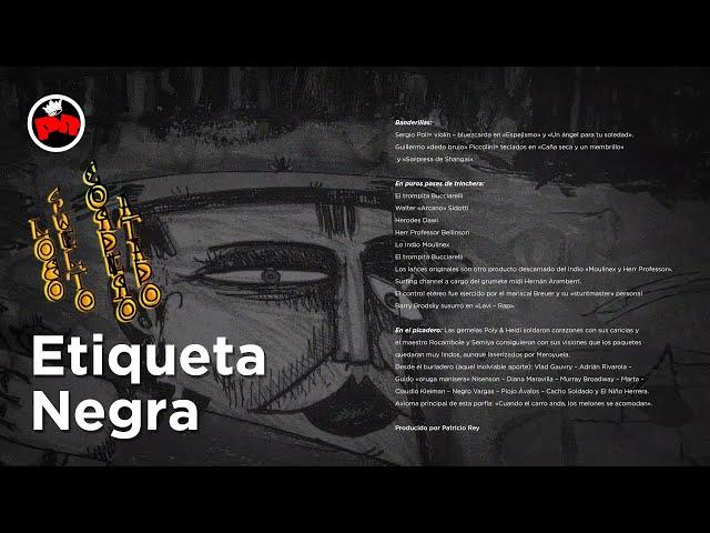 Patricio Rey y sus Redonditos de Ricota - Etiqueta Negra (Audio Oficial)