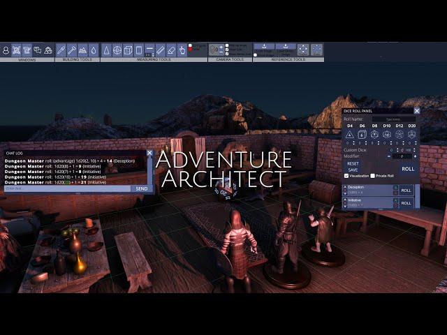 Adventure Architect is a multiplayer 3D virtual tabletop