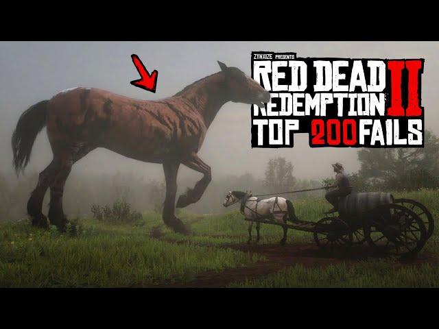 TOP 200 FUNNIEST FAILS in Red Dead Redemption 2