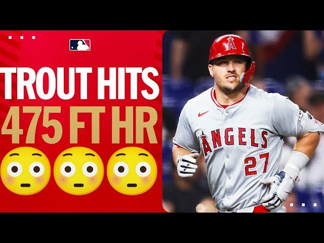 ARE YOU SERIOUS MIKE TROUT?! Hits 2 homers including a 475-ft blast! 