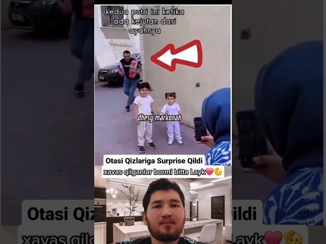 Otasi qizlariga surprise qildi #shortvideo #uzbekistan #tiktok #qizim