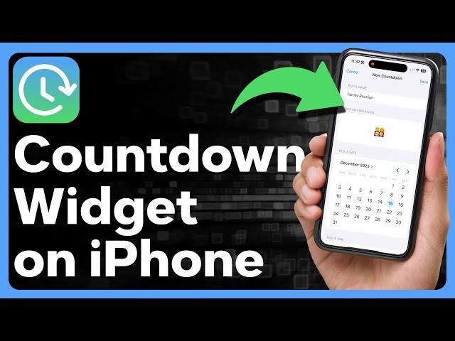 How To Add A Countdown Widget On iPhone