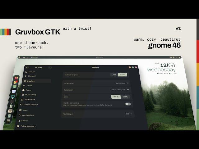 GNOME Customization with Gruvbox (THE NEW WAY!)