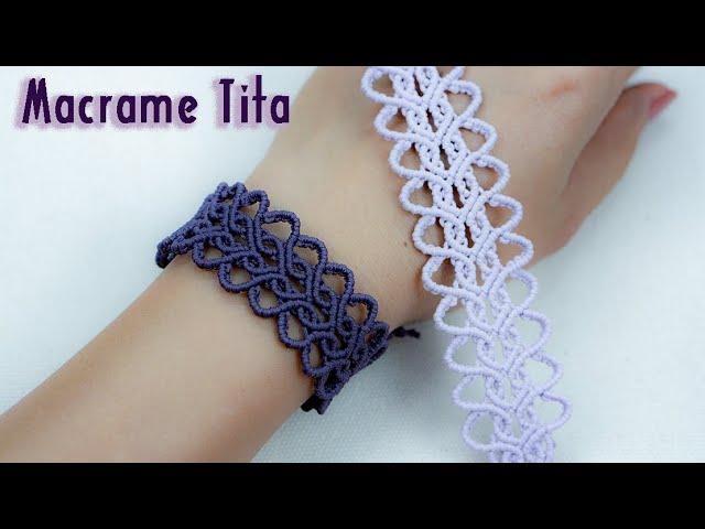 Macrame Bracelet tutorial |  Heart looping bracelet - Simple but full of love