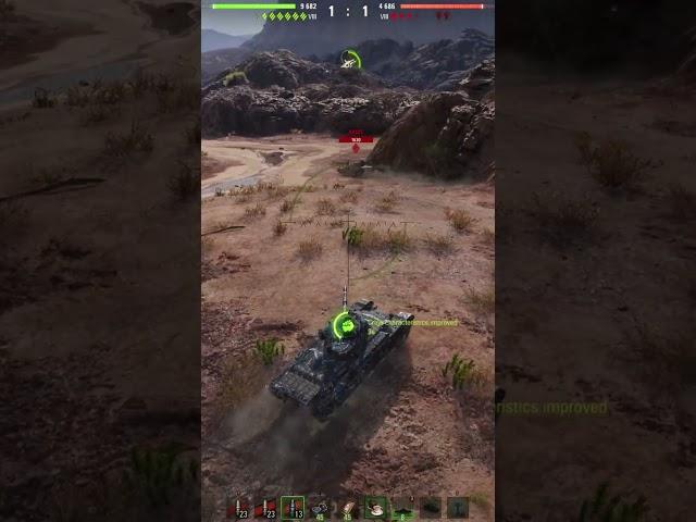 WOT - Charlemagne shoots HE Missile to back AMBT in El Halluf (Onslaught Light)