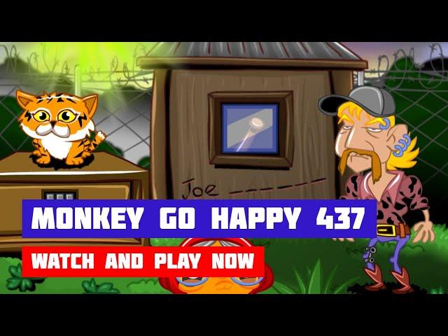 Monkey GO Happy: Stage 437 — Tiger King · Game · Walkthrough