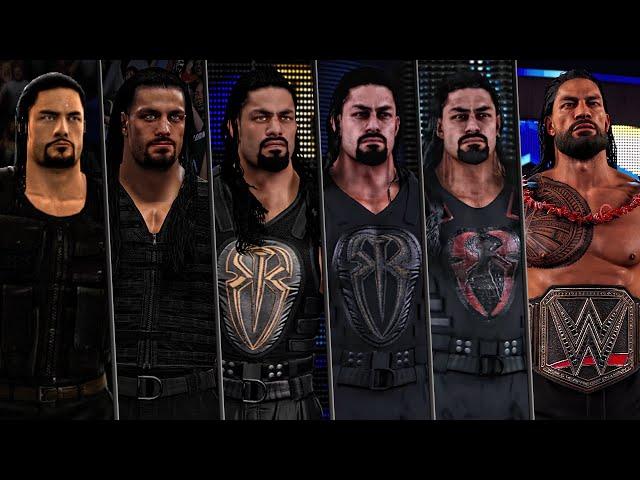 WWE 2K23 - Roman Reigns Entrance Evolution in WWE Games! ( WWE 2K14 To WWE 2K23 )