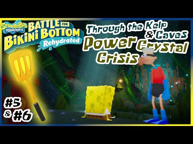 Kelp Forest - Power Crystal Crisis & Through the Kelp Caves | Spatulas #5 & #6 | SpongeBob BfBB