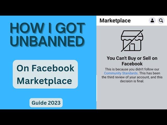 How I Got Unbanned On Facebook Marketplace 2023