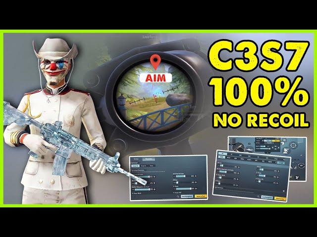 C3S7 Setting 100% No Recoil/Best Controls + Sensitivity + Gyro IPAD Pro Player Pubg Mobile #2