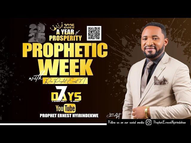 5/2/2025/ 17:00  SEVEN (7) DAYS OF PROPHECY -  DAY (3) WITH Rev prophet Ernest NYIRINDEKWE