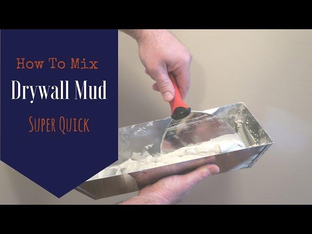 Very Simple! How to Mix Drywall Mud by Hand. It's Not What You Think!