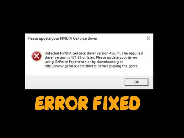 How to Fix Battlefield 2042 Please Update Your NVIDIA GeForce Driver Error On PC