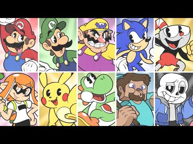 What If All Smash Ultimate Characters Were in Cuphead?