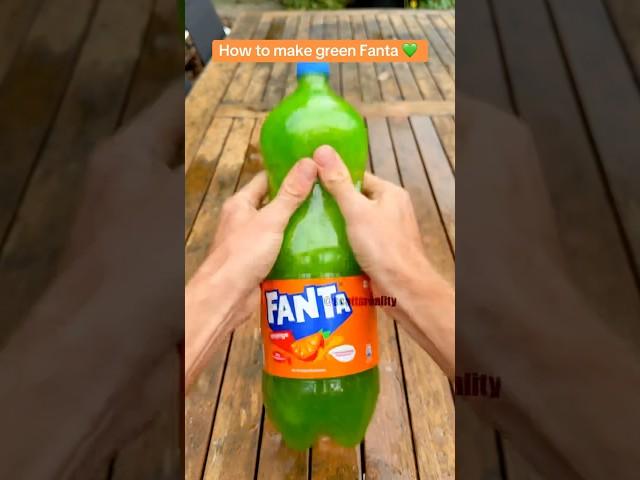 This is how you make green fanta! 